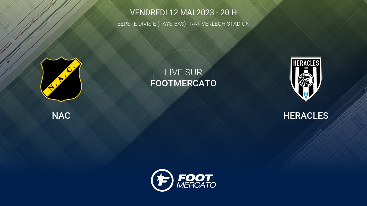 Live NAC Heracles la 37e journée de Eerste Divisie (PaysBas) 2022/2023 12/5