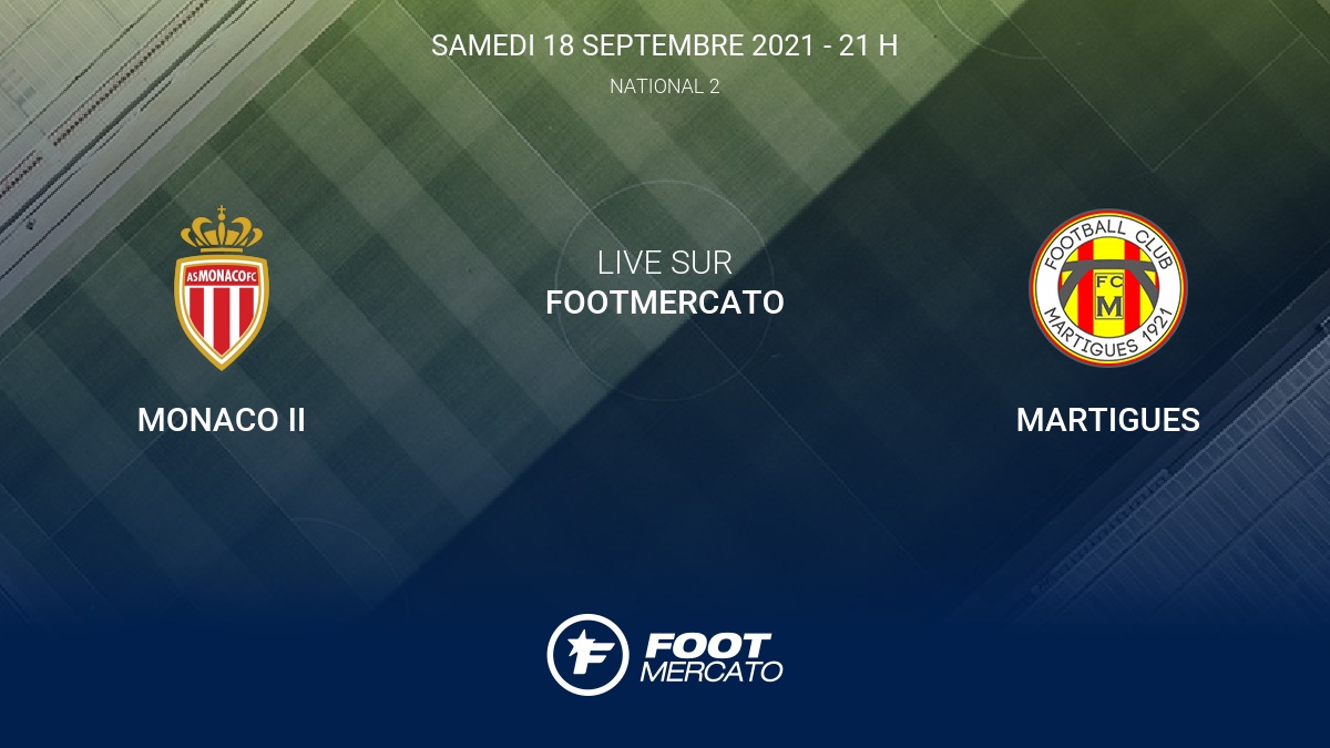 Resultat Monaco Ii Martigues 2 0 La 7e Journee De National 2 2021 2022 18 9