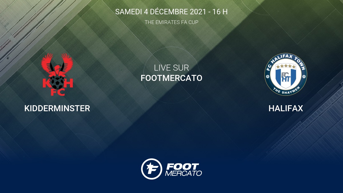 Résultat Kidderminster Halifax (20) 2ème tour de The Emirates FA Cup