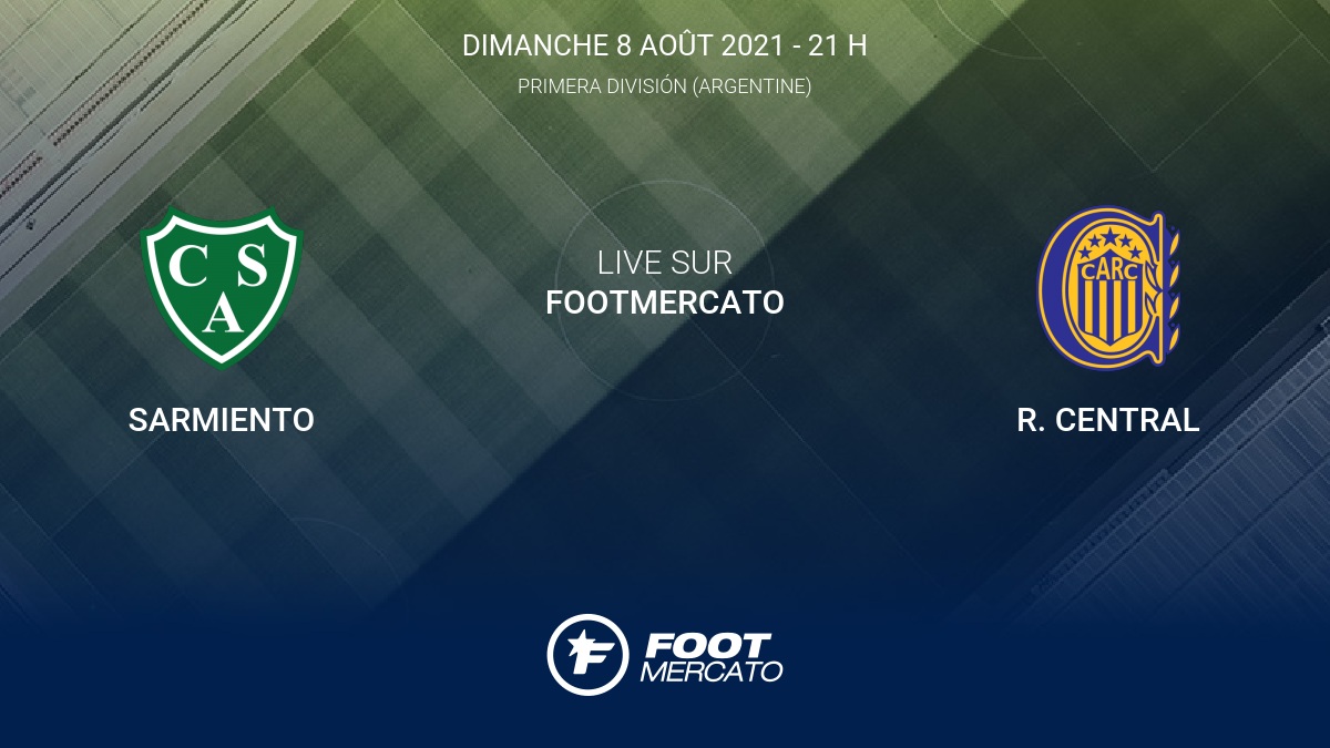 Live Sarmiento R. Central la 5e journée de Primera División (Argentine) 2021 7/8