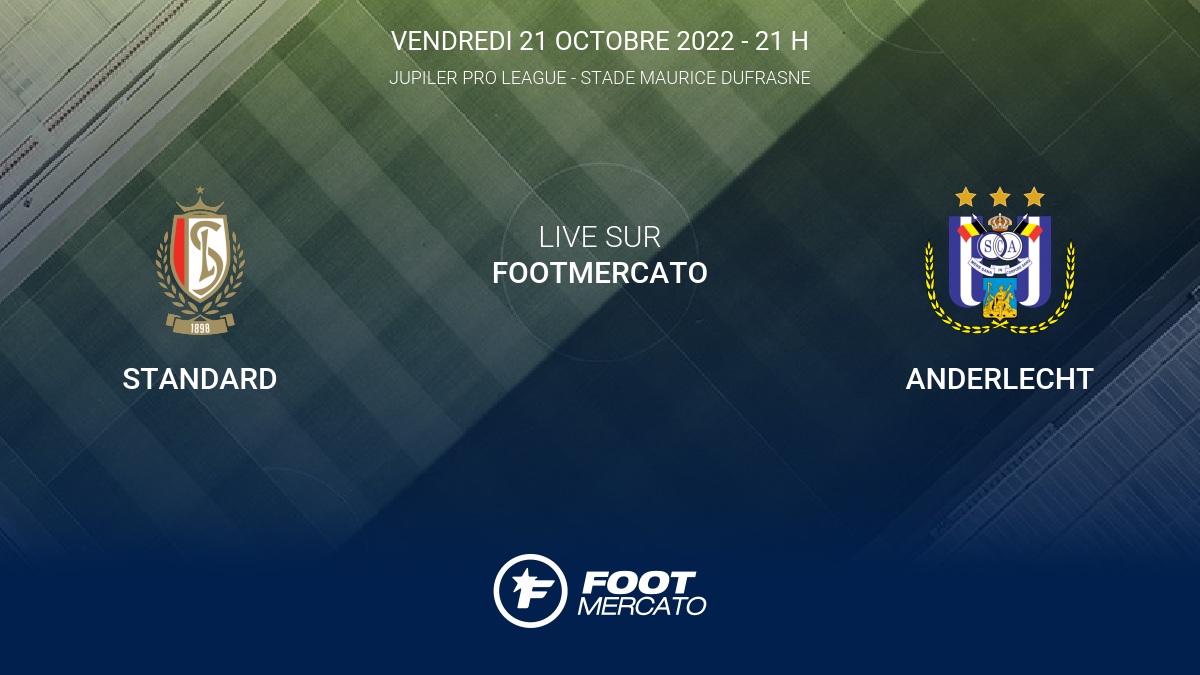 Live Standard Anderlecht la 14e journée de Jupiler Pro League 2022/