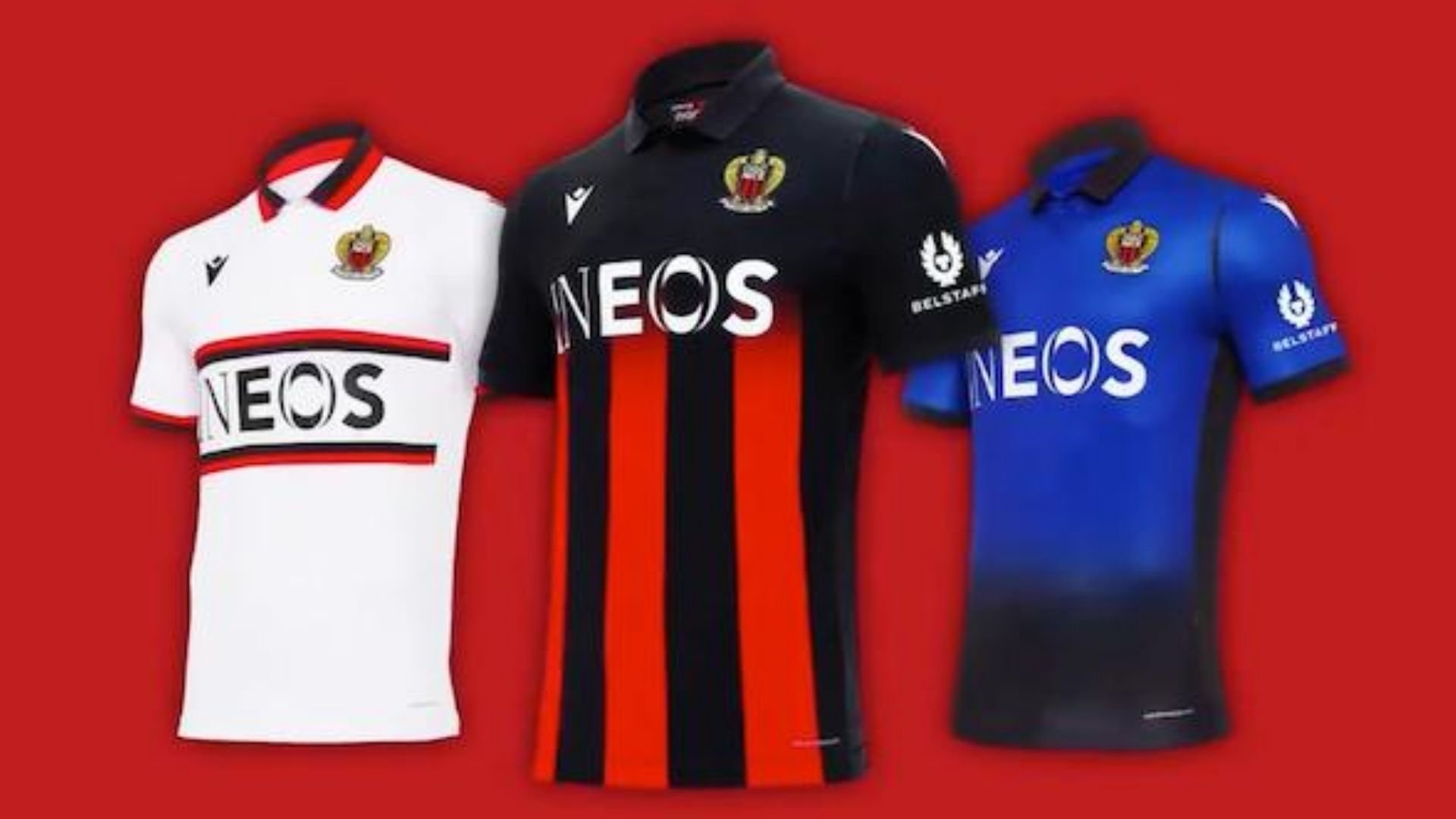 L'OGC Nice dévoile ses trois nouveaux maillots pour la ...