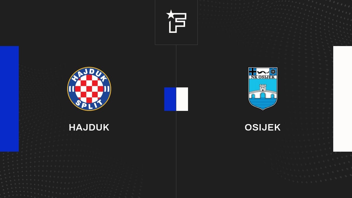 NK Osijek vs Hajduk Split: Head to Head statistics match - 2/3