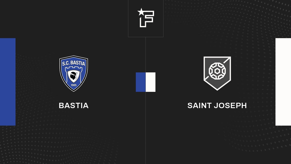 Fanion Bastia / Saint Joseph Coupe De France 2025, En Tissu Multicolore - Neuf