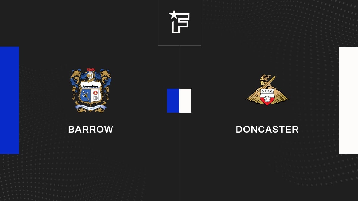 Résultat Barrow Doncaster (01) 1er tour de The Emirates FA Cup 2024/