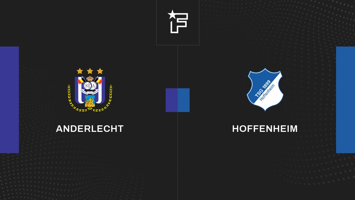 Live Anderlecht Hoffenheim la 8e journée de UEFA Europa League 2024/