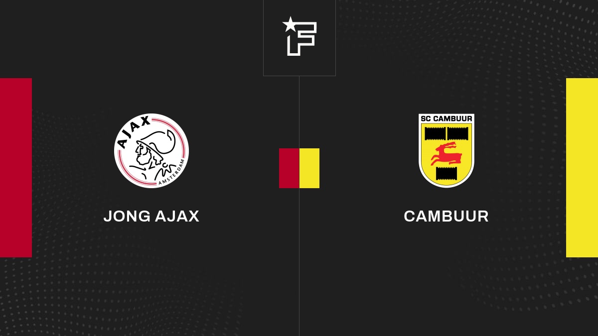 Live Jong Ajax - Cambuur La 27e Journée De Eerste Divisie (Pays-Bas ...