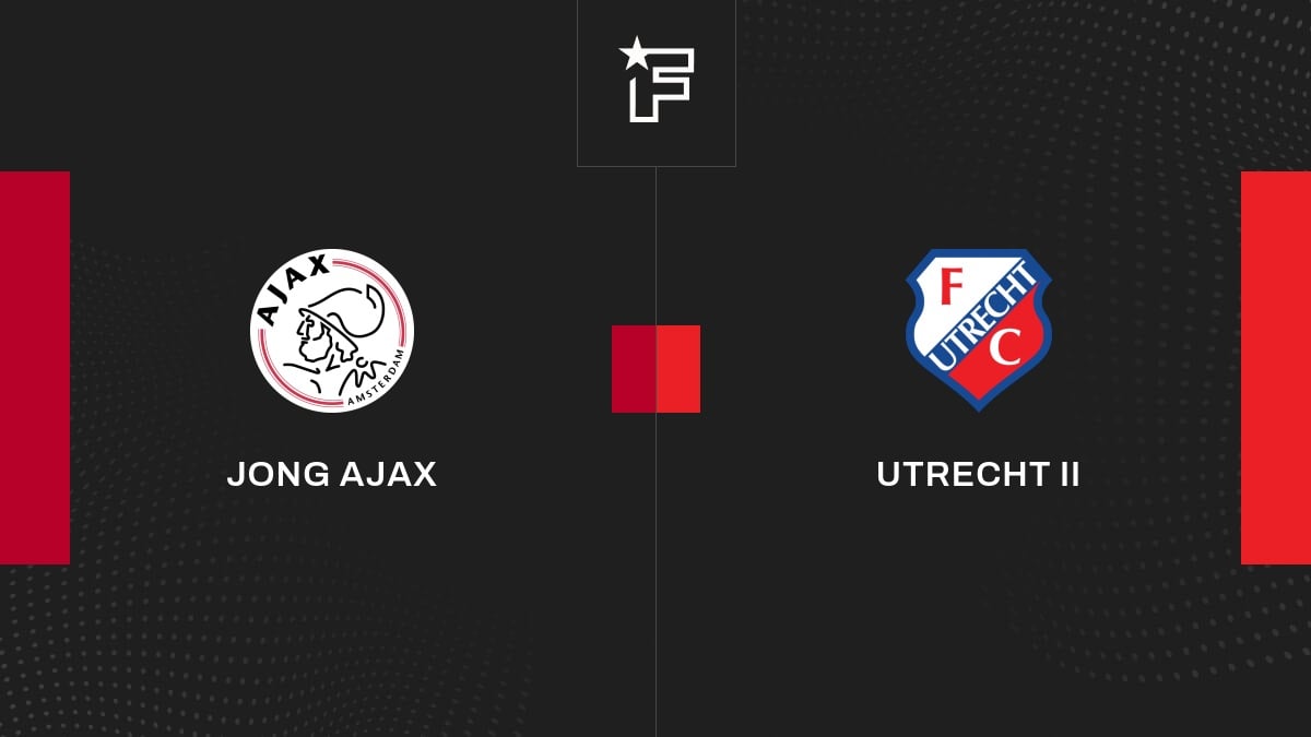 Résultat Jong Ajax - Utrecht II (1-2) la 17e journée de Eerste Divisie ...