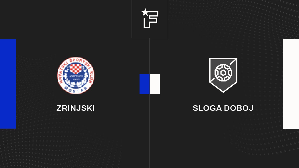 Résultat Zrinjski Sloga Doboj (30) la 15e journée de BH