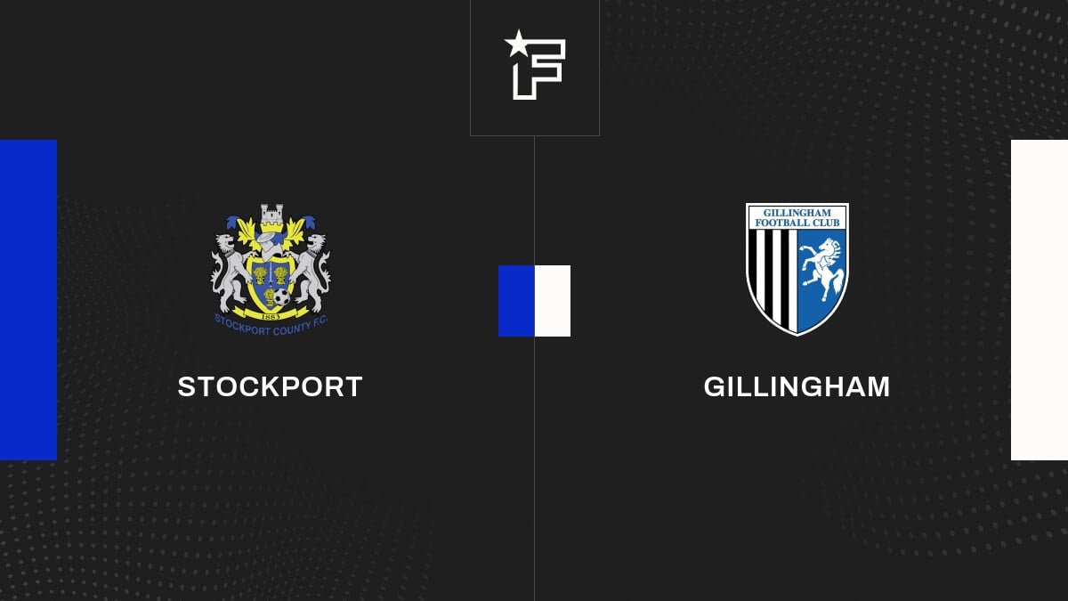 Résultat Stockport Gillingham (01) la 1re journée de EFL League Two