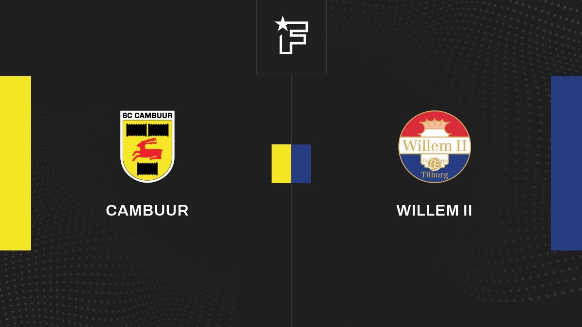 Résultat Cambuur Willem II (10) la 6e journée de Eerste Divisie (PaysBas) 2023/2024 17/09