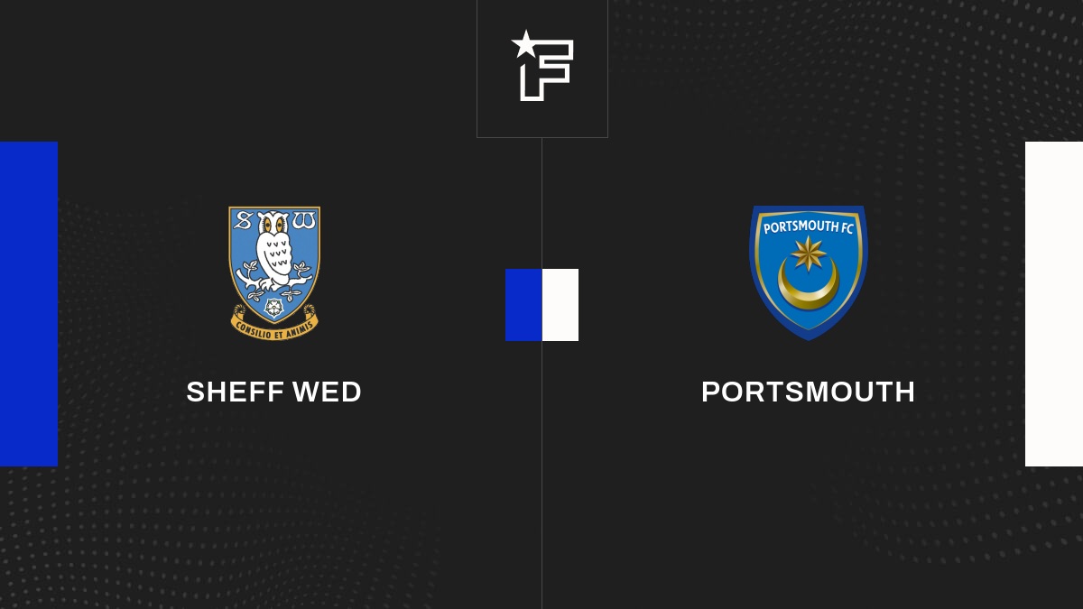 Live Sheff Wed Portsmouth la 45e journée de League Championship 2024/