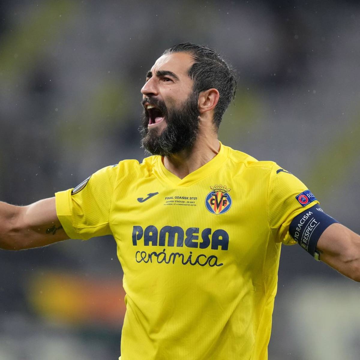 Maillot Porté Match Signé Raul Albiol – Villarreal Domicile – 8/12/24 – Joma – XL