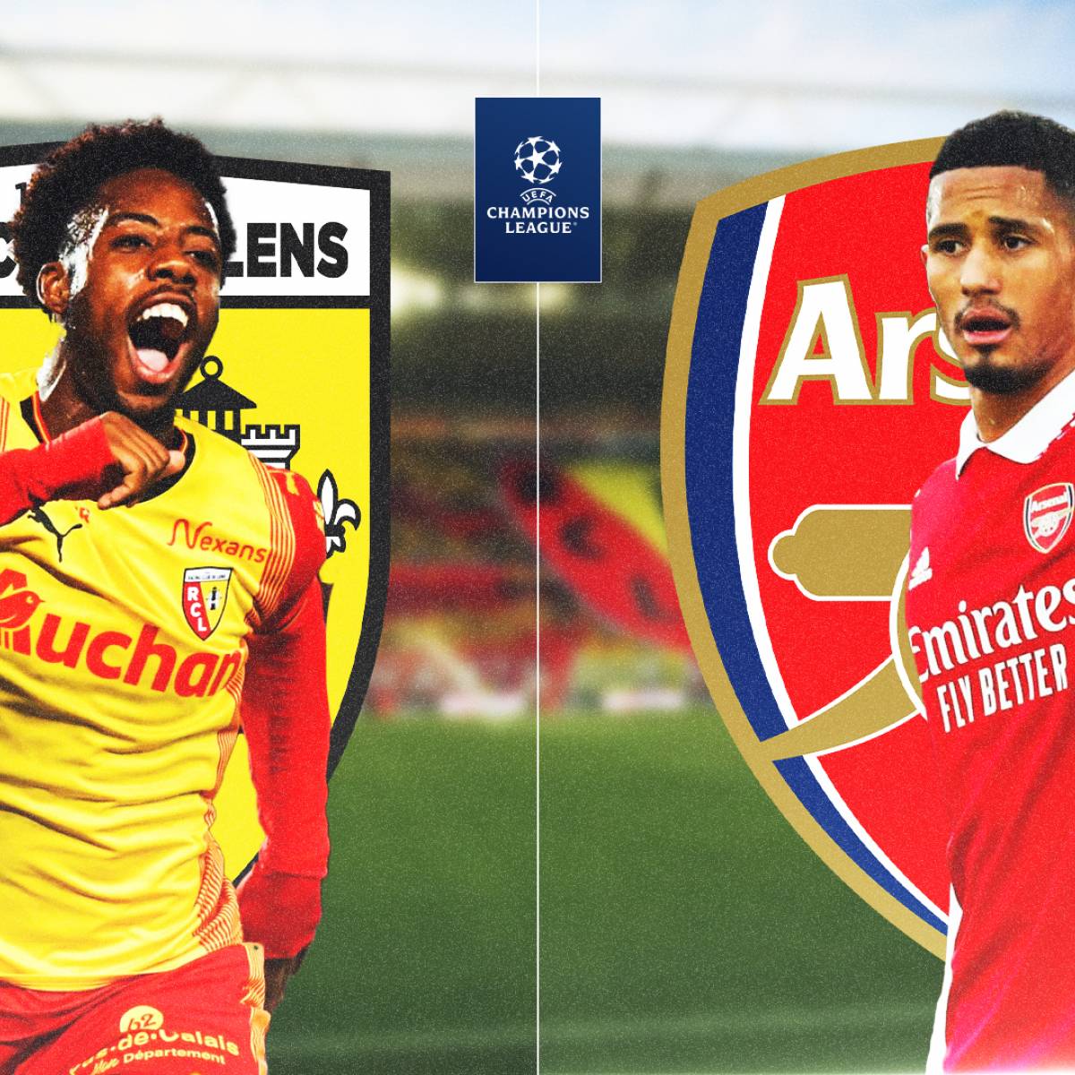 Arsenal - RC Lens : le parcage XXL des Sang et Or !