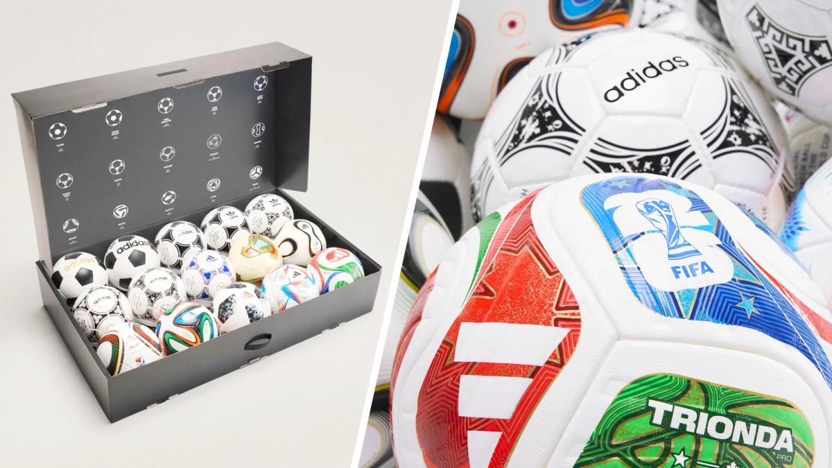 Le coffret ultime des 15 ballons de match officiels de la Coupe du Monde en édition ultra limitée !