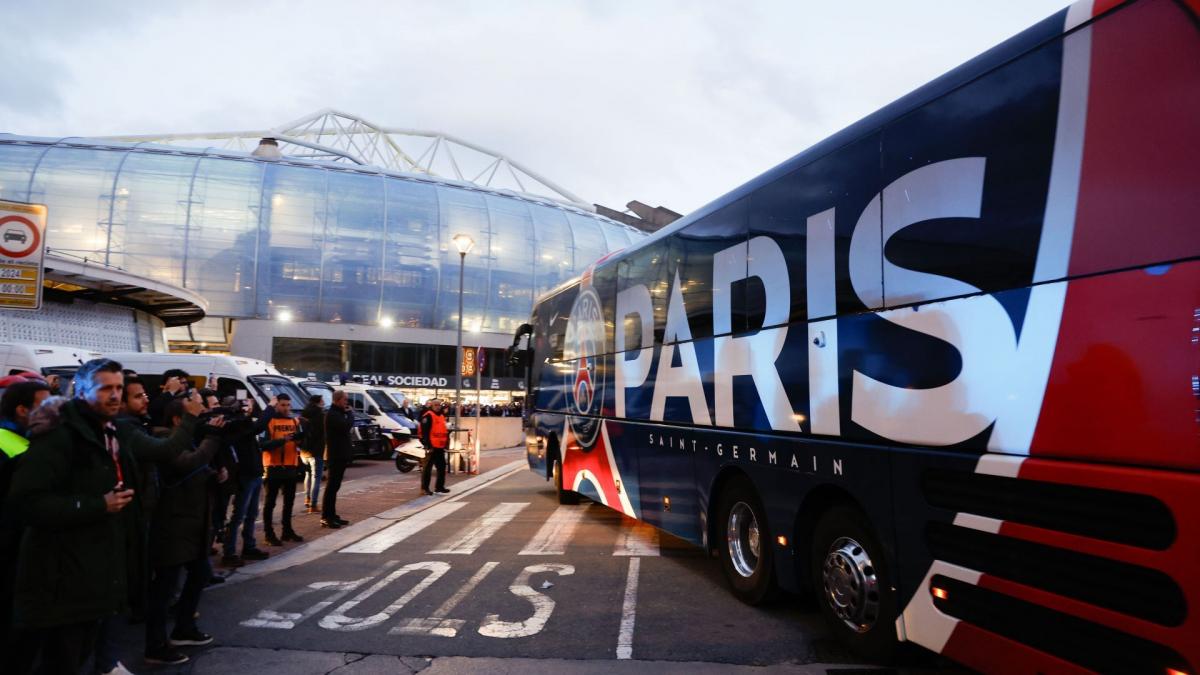 LdC : le bus du PSG caillassé à Bilbao 