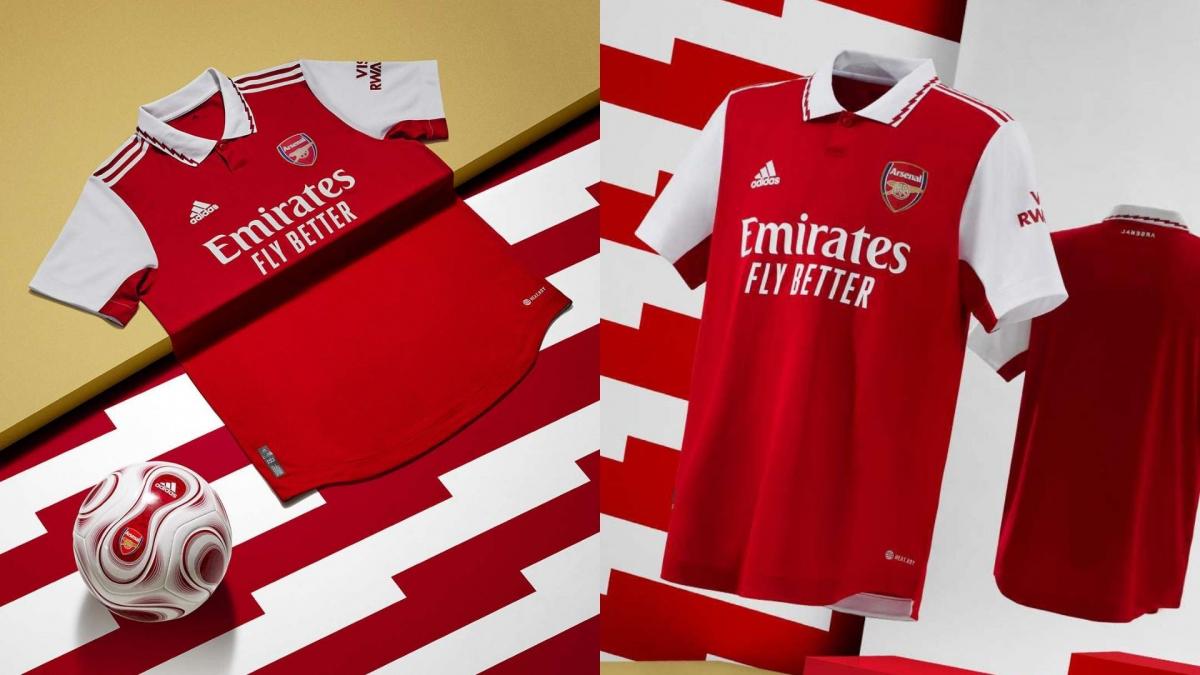 Le maillot domicile 2022-2023 d'Arsenal by adidas