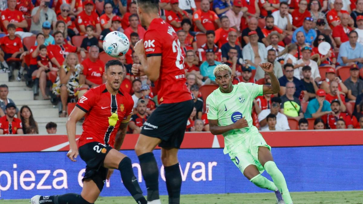 Liga : à 11 contre 9, le Barça et Lamine Yamal écrasent Majorque
