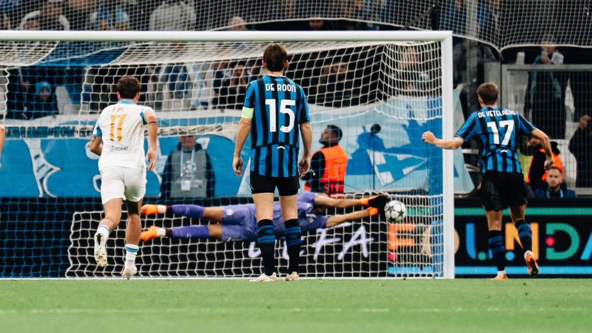 LdC : malmené, l’OM chute au Vélodrome contre l’Atalanta