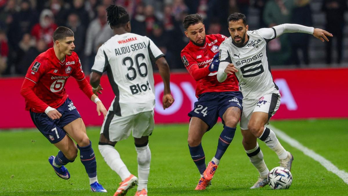 Ligue 1 : Rennes s’impose à Lille et se rapproche du podium