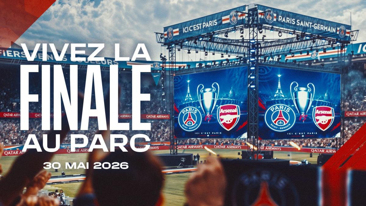 Le PSG va diffuser la finale de la Ligue des Champions au Parc des Princes