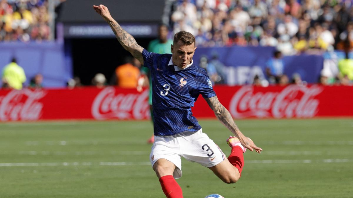 France's Digne watch: a left-back dilemma — photo: Foot Mercato