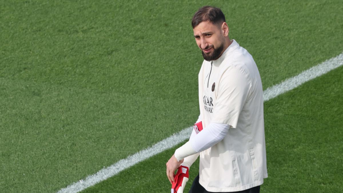 PSG : Gianluigi Donnarumma présent à l’entraînement avec le groupe