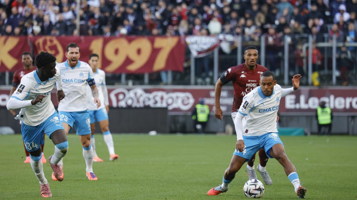 Ligue 1 : l’OM enfonce le FC Metz et prend la tête du classement