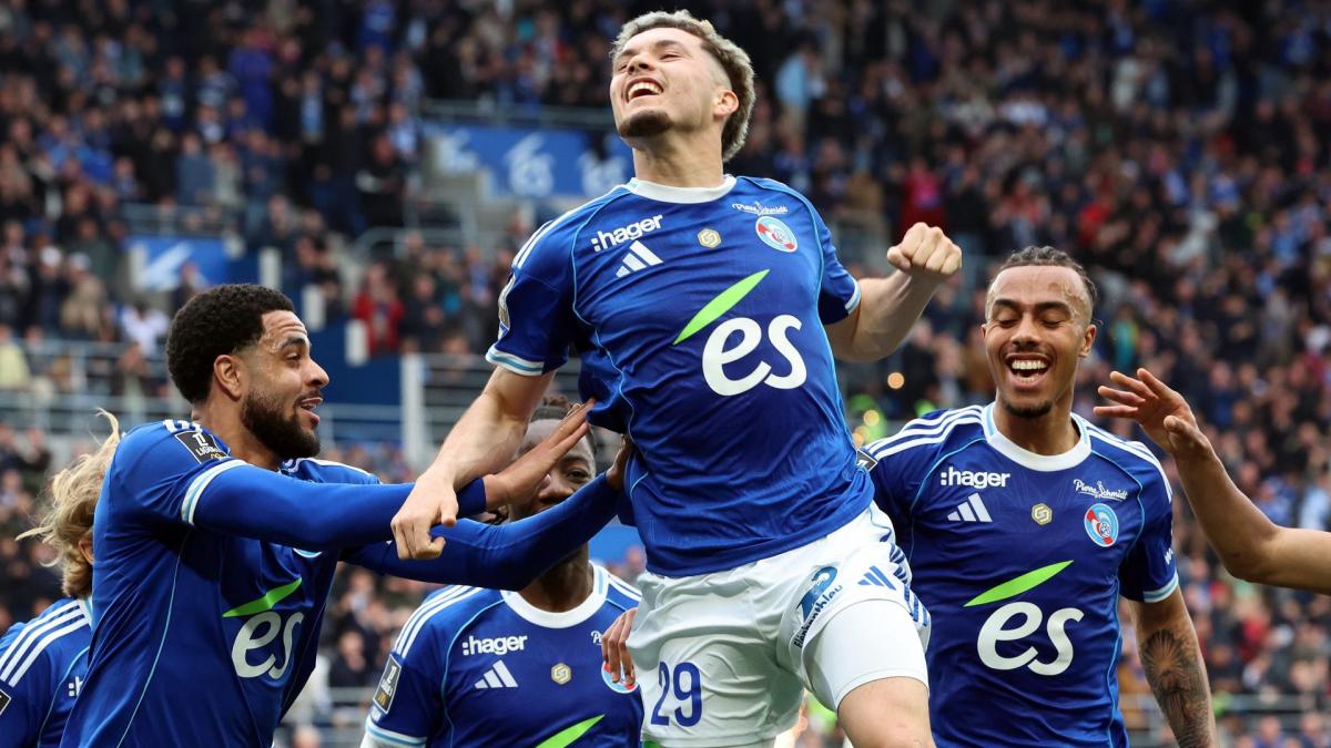 Strasbourg : El Mourabet est fou de joie après son golazo contre Nice