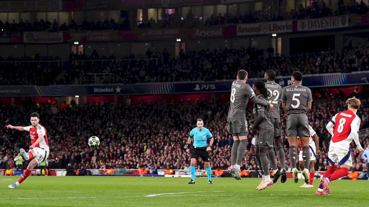 LdC : l’incroyable 2e coup-franc de Declan Rice !