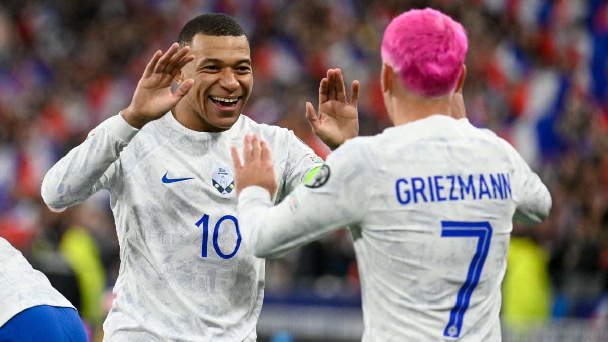 the reaction of captain Kylian Mbappé after the trip of the Blues against the Netherlands