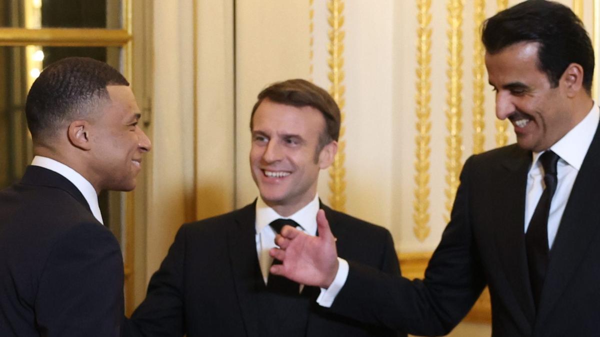PSG : Macron dévoile ce qu’il s’est dit au dîner avec Mbappé et l’émir du Qatar