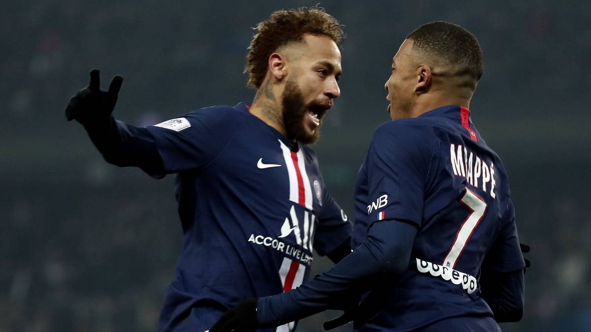 Neymar et Kylian Mbappé