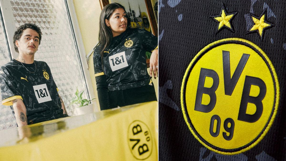 Le nouveau maillot extérieur du Borussia Dortmund pour la saison 2023-2024