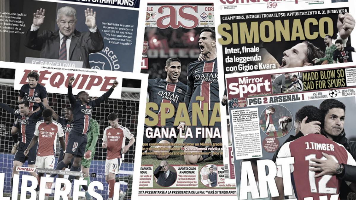 Le PSG met l’Europe à ses pieds après sa qualification en finale, l’Angleterre l’a mauvaise après l’élimination d’Arsenal