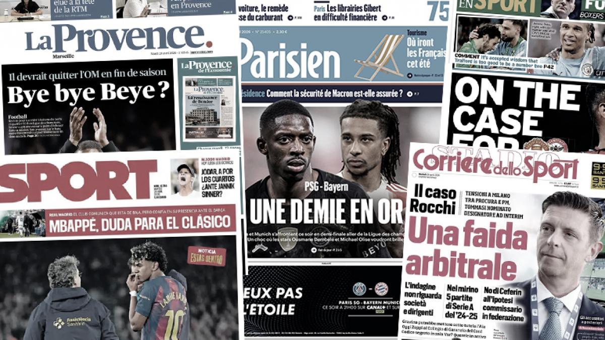 La presse s’impatiente avant le choc PSG-Bayern, le plan du Real Madrid pour Kylian Mbappé