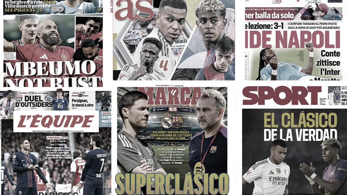 La presse française couronne Achraf Hakimi, le Barça accuse déjà l’arbitrage avant le Clasico