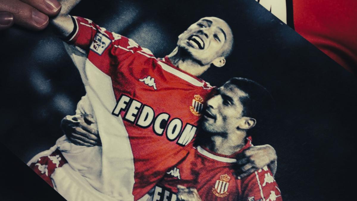 David Trezeguet et Sabri Lamouchi sous le maillot de l’AS Monaco