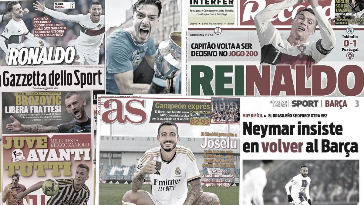 Neymar is pushing hard to return to Barcelona, ​​Portugal honors savior Cristiano Ronaldo