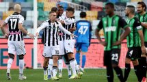 Serie A : l'Udinese vient à bout de Sassuolo, Bologne enfonce la Sampdoria