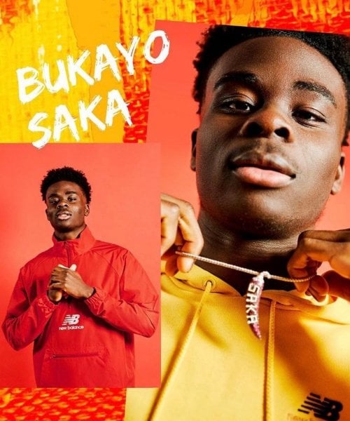 Bukayo Saka est officiellement un joueur New Balance