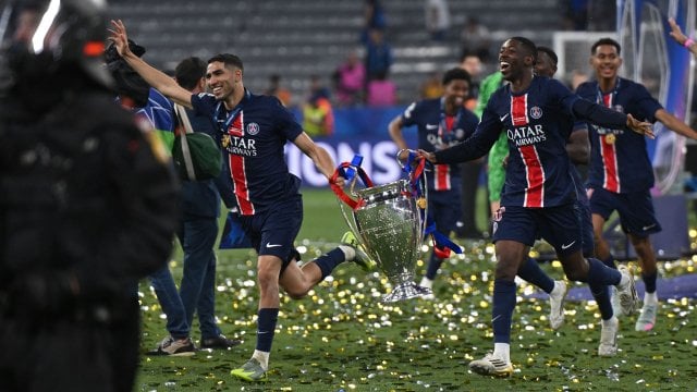 Achraf Hakimi sous les couleurs du PSG.