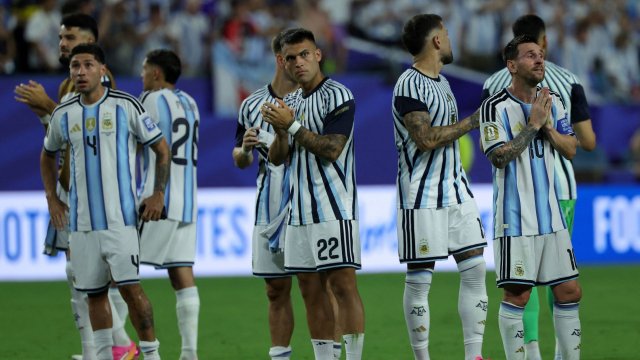 Les joueurs de l'Argentine