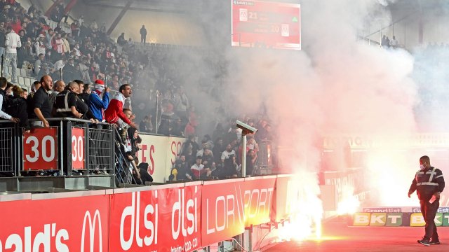 Les supporters de Nancy affichent leur mécontentement après un nul contre Amiens