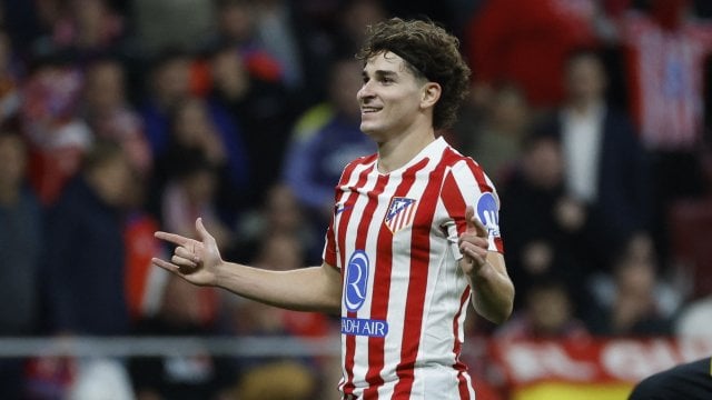 Julián Álvarez con el Atleti