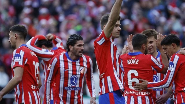 Sorloth célèbre le but de la victoire de l'Atlético face à Getafe