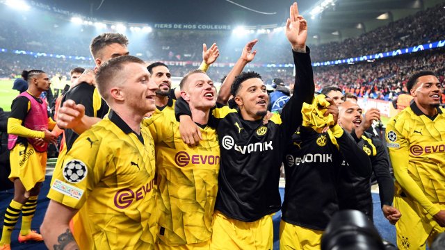 La joie des joueurs du Borussia Dortmund après la qualification face au PSG.