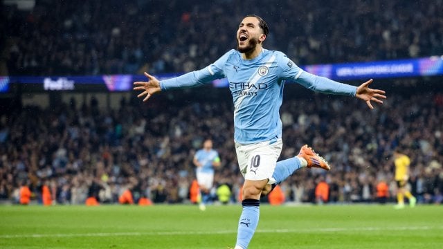 Rayan Cherki, buteur avec City