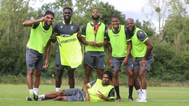 Marcus Coco lors du stage UNFP FC à Lisses.