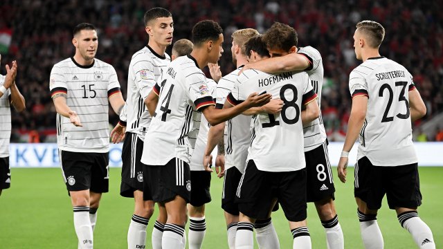 La sélection allemande fête un but